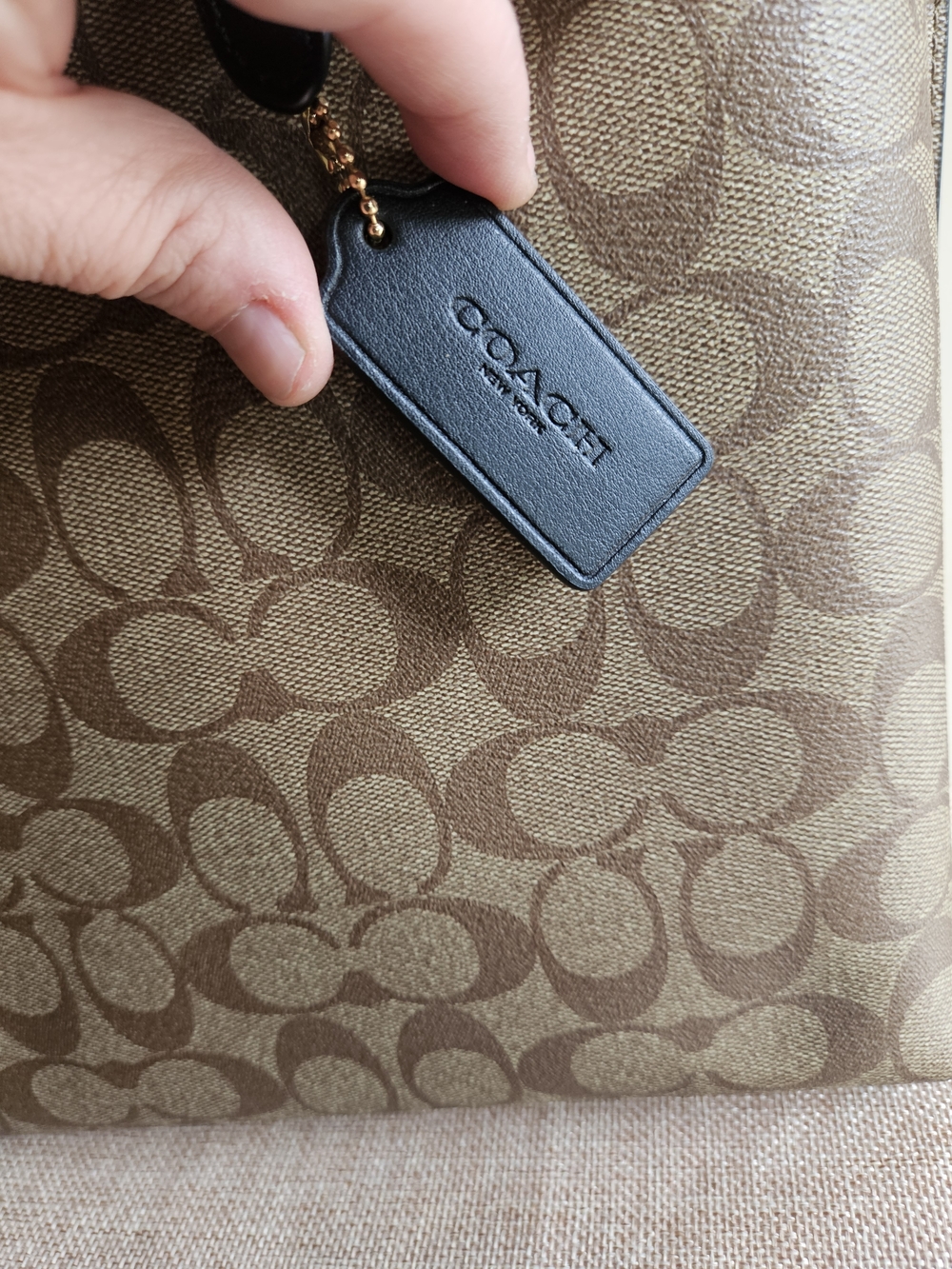 Coach Mollie Signature Canvas Tote W/Checkbook Wallet - Picture 11 of 16